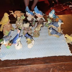 Lot of birds figures